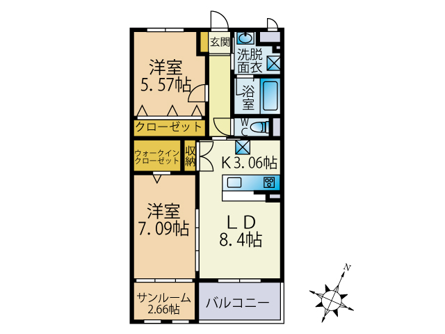 サイエンス　ヴィレの間取り