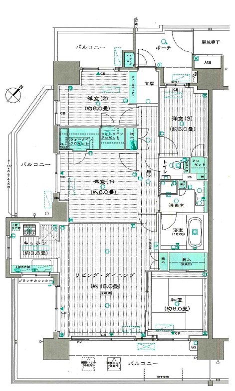 TOKYO DUO CITY EASTの間取り