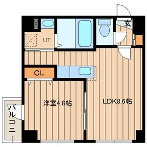 札幌市中央区南五条西のマンションの間取り