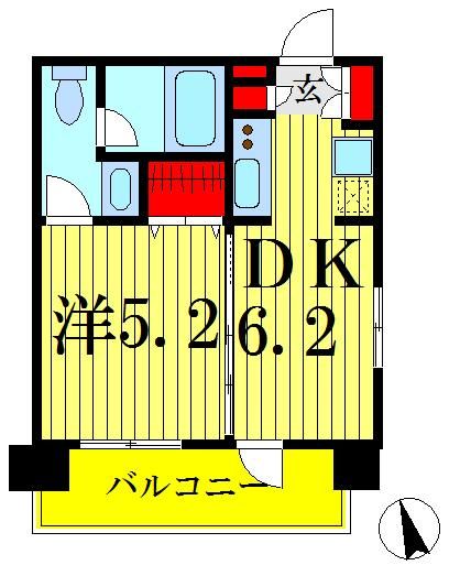 江東区亀戸のマンションの間取り