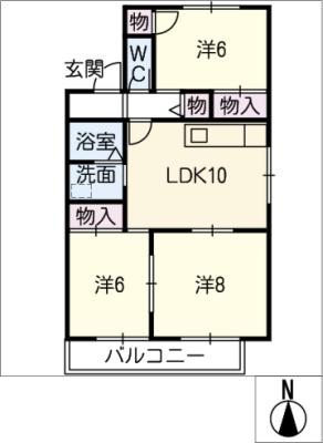 クレール池花の間取り