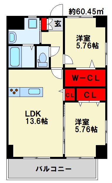 THE SQUARE Central Residenceの間取り