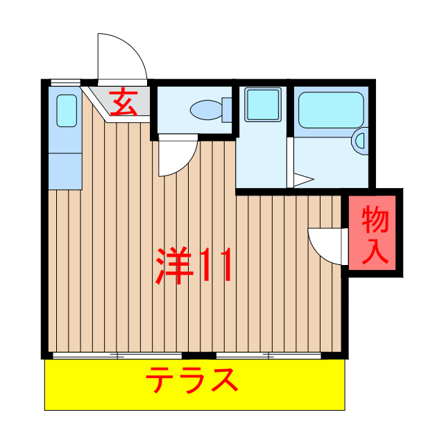 船橋市松が丘のアパートの間取り