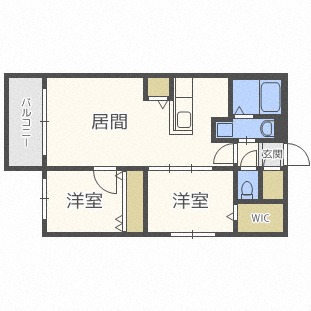 レジーナＮ２２の間取り