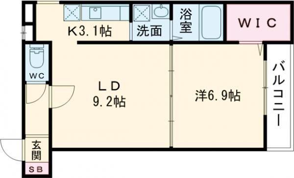 フジパレス堺石津川II番館の間取り