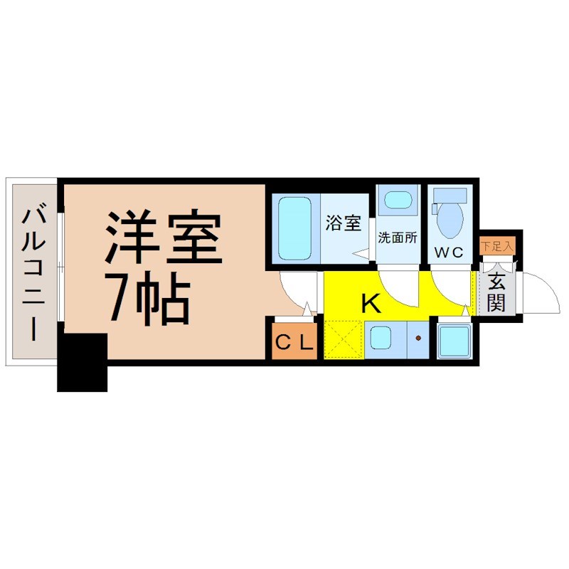 名古屋市昭和区曙町のマンションの間取り