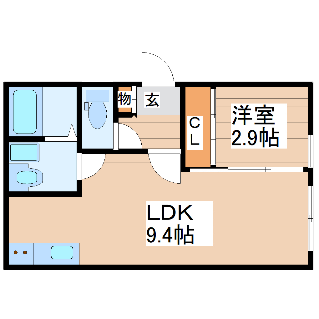 仮称）表柴田新築APの間取り