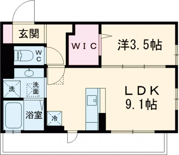 セントラルスクエア庚午の間取り