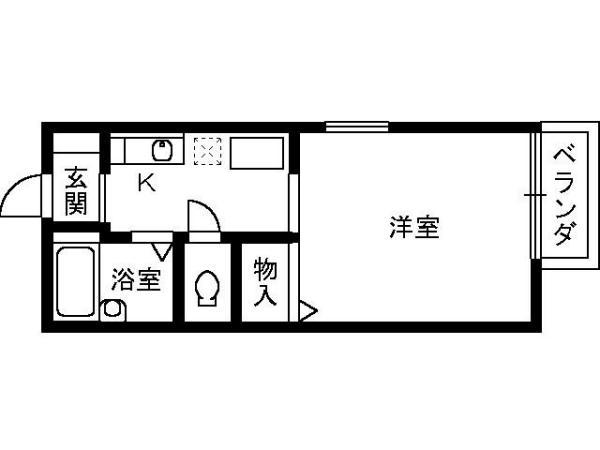 仲尾ハイツの間取り