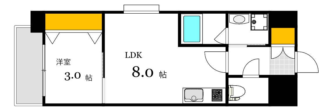 EIGHTVALLEY　CastleSideの間取り