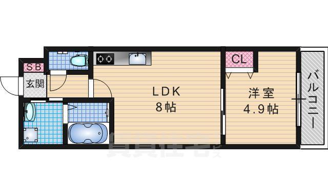 【京都市伏見区桃山水野左近東町のマンションの間取り】