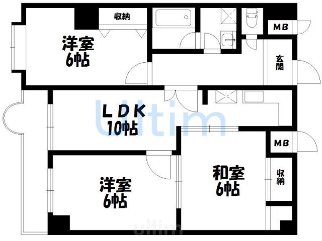 嵯峨西和の間取り