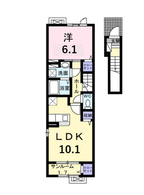 【グラン　ソレイユの間取り】