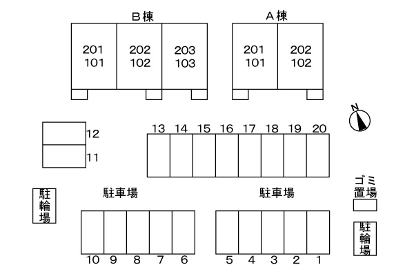 【ドミールパストラルBのその他共有部分】