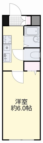 岡山市北区中山下のマンションの間取り