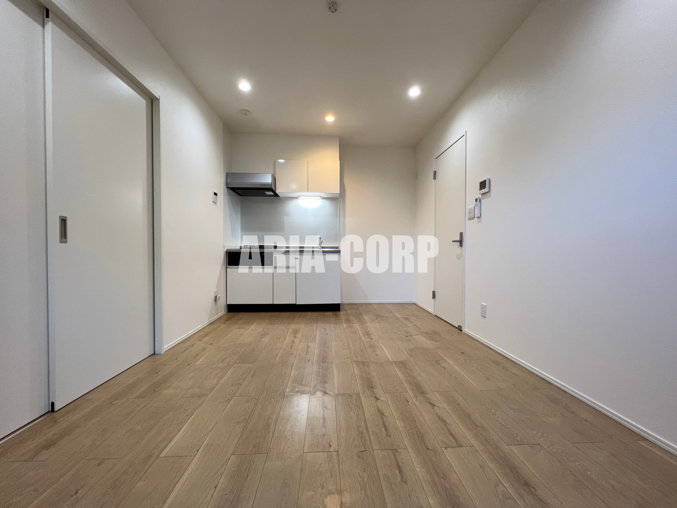 居室・リビング　統一感あるお洒落なリビング！柱もなく広々した室内です！