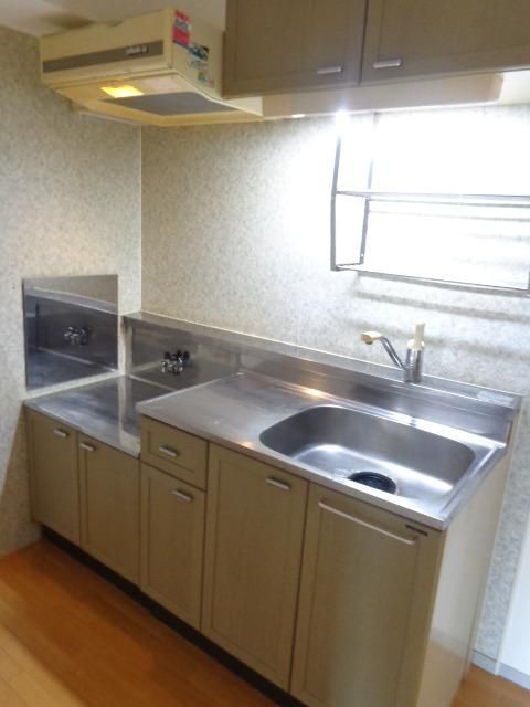 キッチン　ガスコンロ設置可