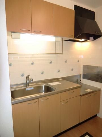 キッチン　独立キッチン・２口ガスコンロ設置可・床下収納