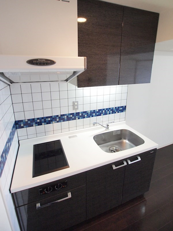 キッチン　キッチン。上部・下部収納があり便利です。