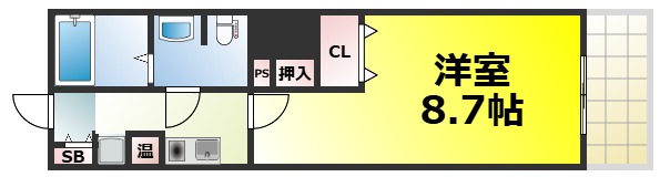 アーバンコンフォート堀江の間取り写真