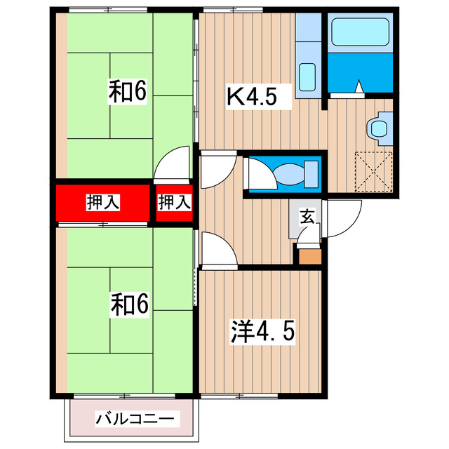 ドミール多賀の間取り