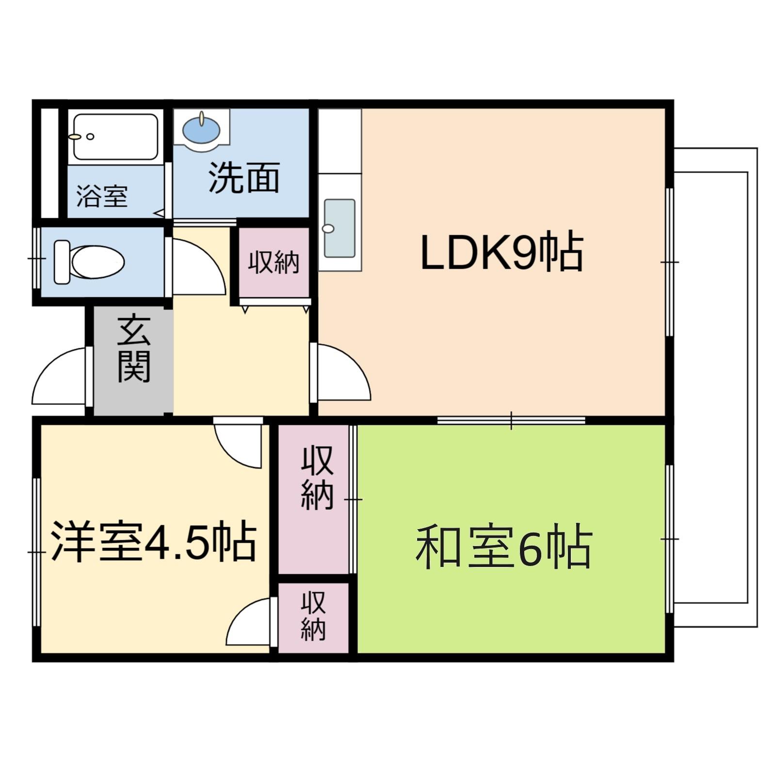 たつの市　TNマンションの間取り