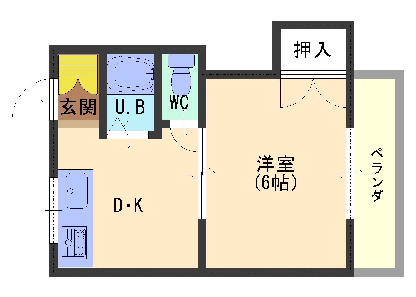 オレンジハイツの間取り