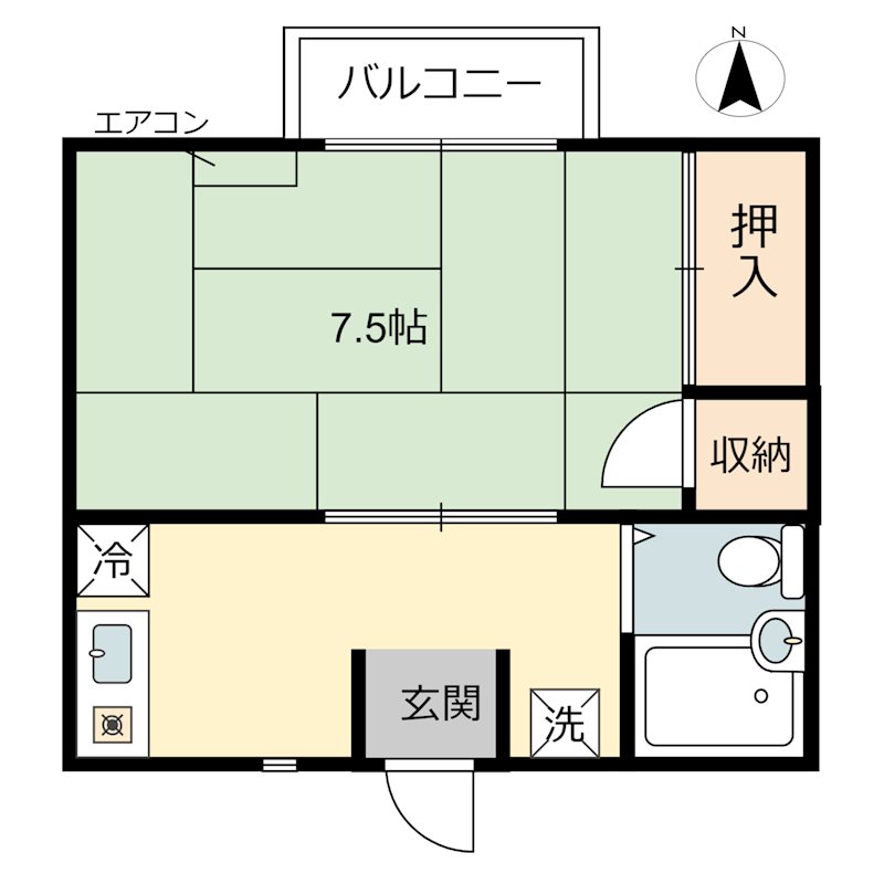 京口アパートの間取り