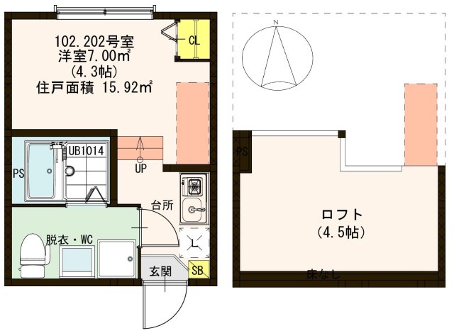 メゾンTAKANAの間取り