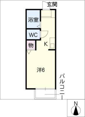 プチシャトー植田の間取り