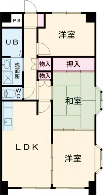 クレストパレス学園前の間取り