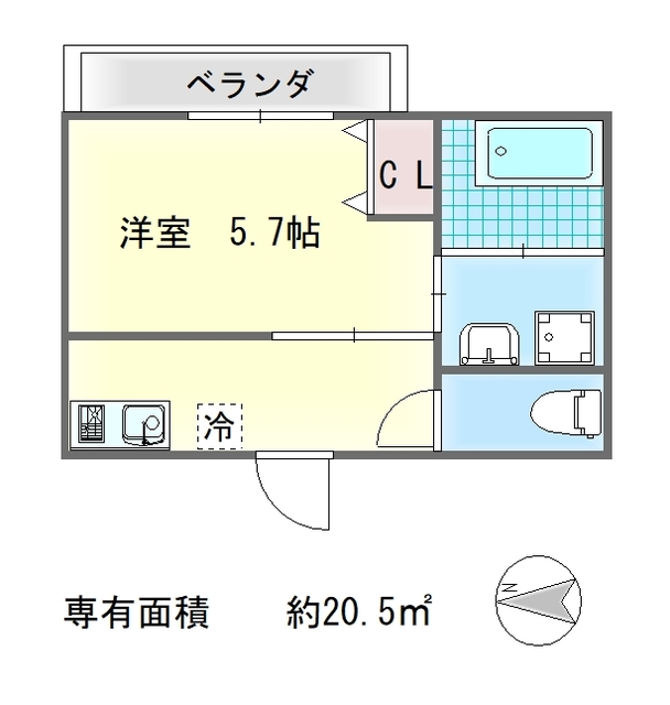 仮）一乗寺中ノ田町新築共同住宅の間取り