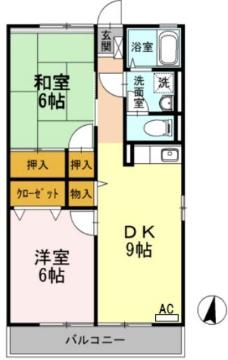 サンヴェール B棟の間取り