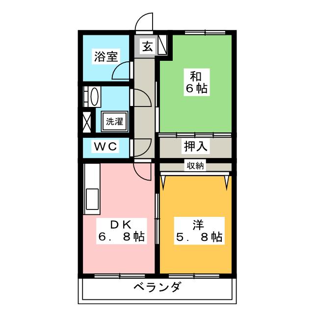 アーバンハイツ利平治の間取り