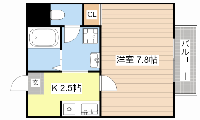 ベストール列見の間取り