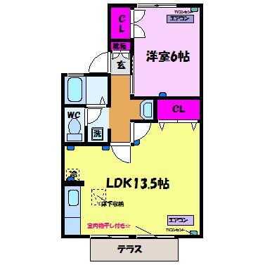 セジュール経堂Ａ棟の間取り