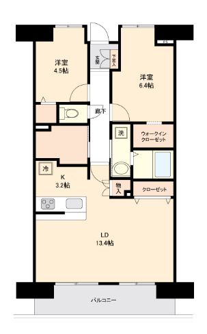 コンフォート津田沼壱番館の間取り