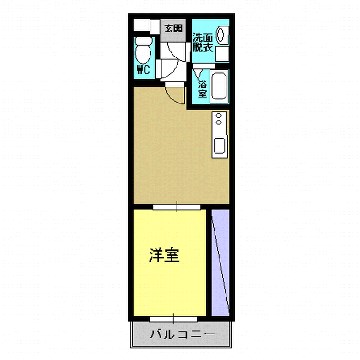 鹿児島市武のマンションの間取り