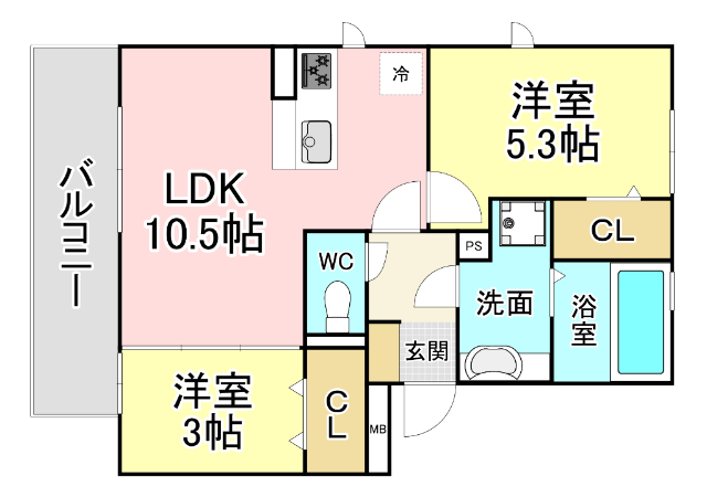 シトラスコートぶんごばしの間取り