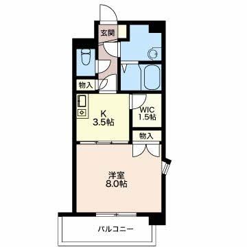 四日市市朝日町のマンションの間取り