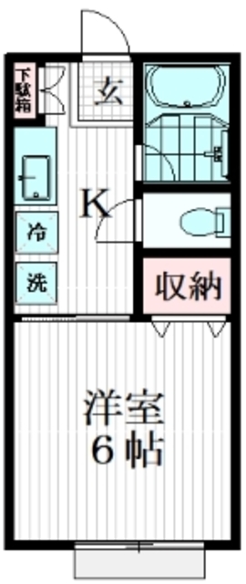 東村山市秋津町のアパートの間取り