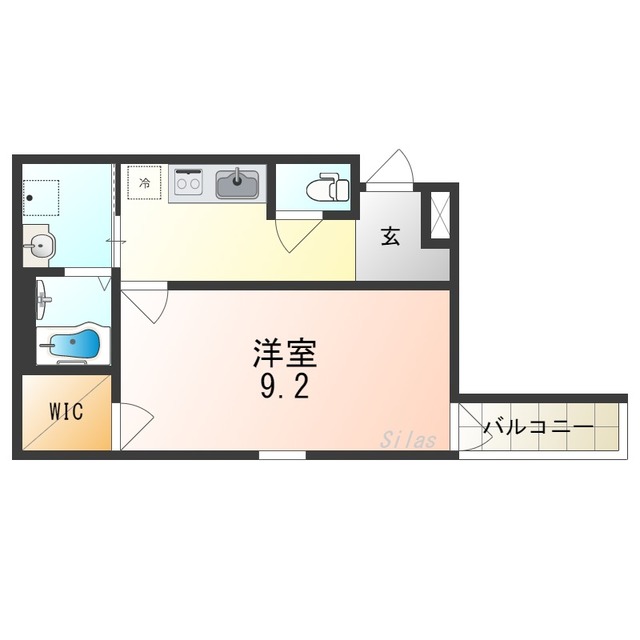 仁徳夕雲町2番館の間取り