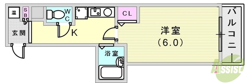 モンサンミッシェルハサカの間取り