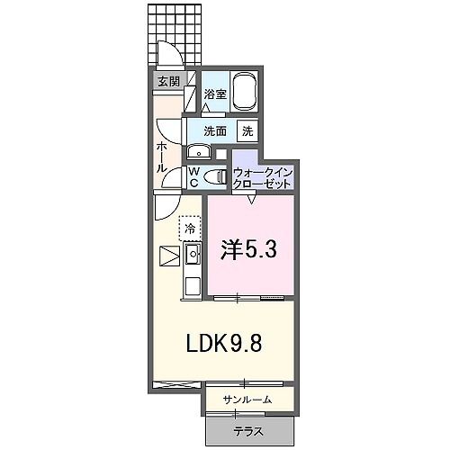 京都市伏見区深草僧坊町のアパートの間取り