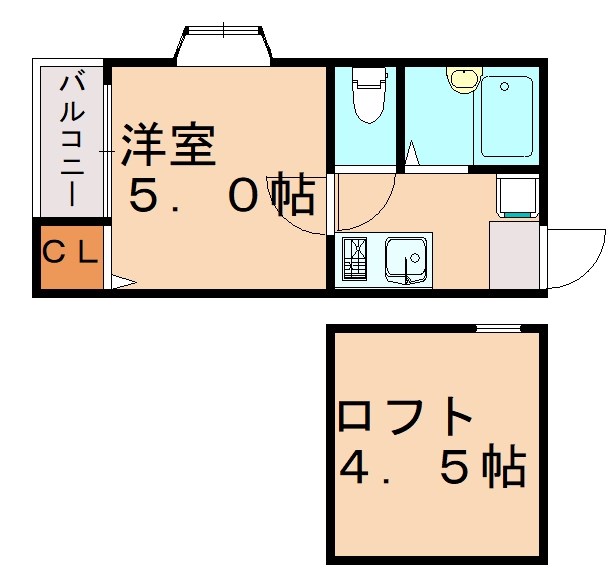 アゼリア箱崎Ｂの間取り