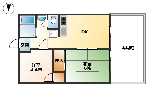 シャロームBの間取り