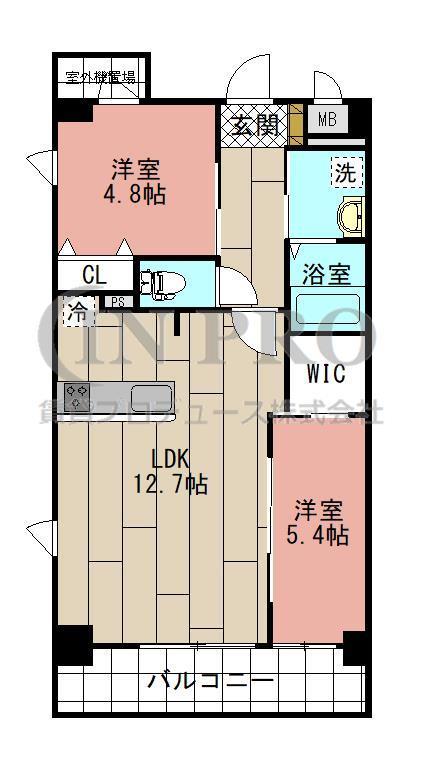 ＭＤＩ　Ｖｉｓｔａ　ｍａｒｅ門司駅前の間取り