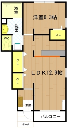 伊勢市御薗町新開のアパートの間取り