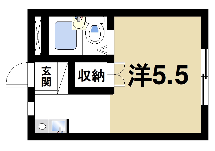 天理市杣之内町のアパートの間取り