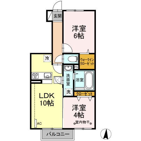 リバティ中田の間取り